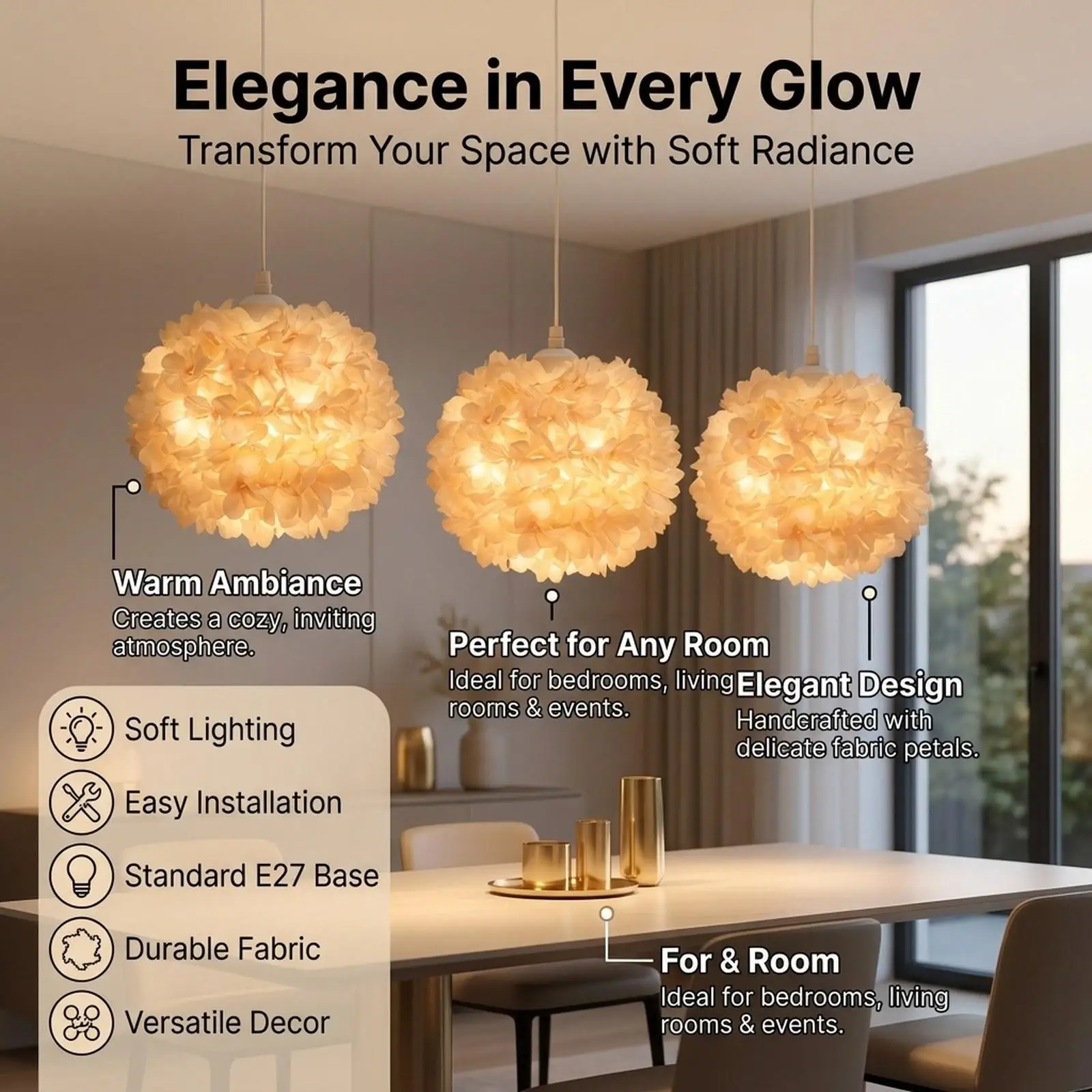 

Lamp Shade Lamp Cover Light Cover Light Shade for Bedroom Home Bedside Hotel Kitchen