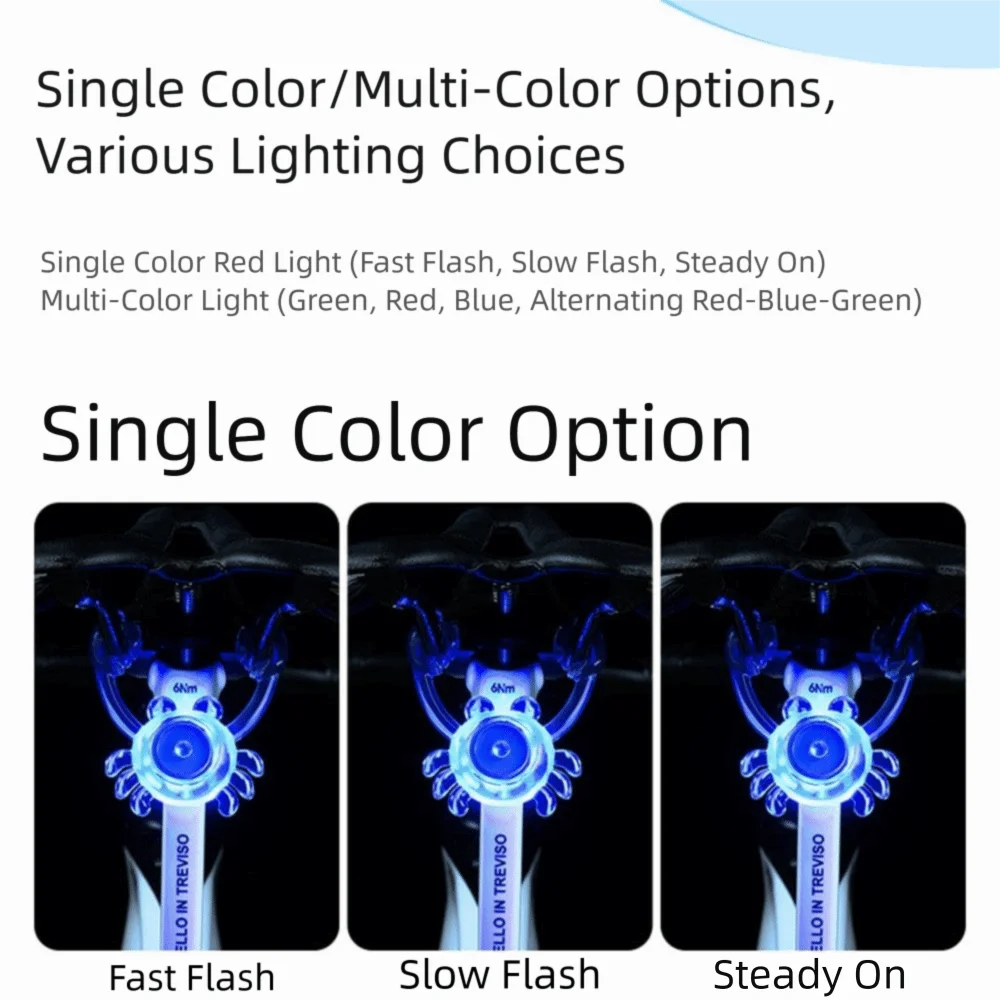 

High Brightness LED Bike Rear Light Lobster/Crab Shape Long Battery Life Bicycles Rear Lamp Easy To Install Waterproof