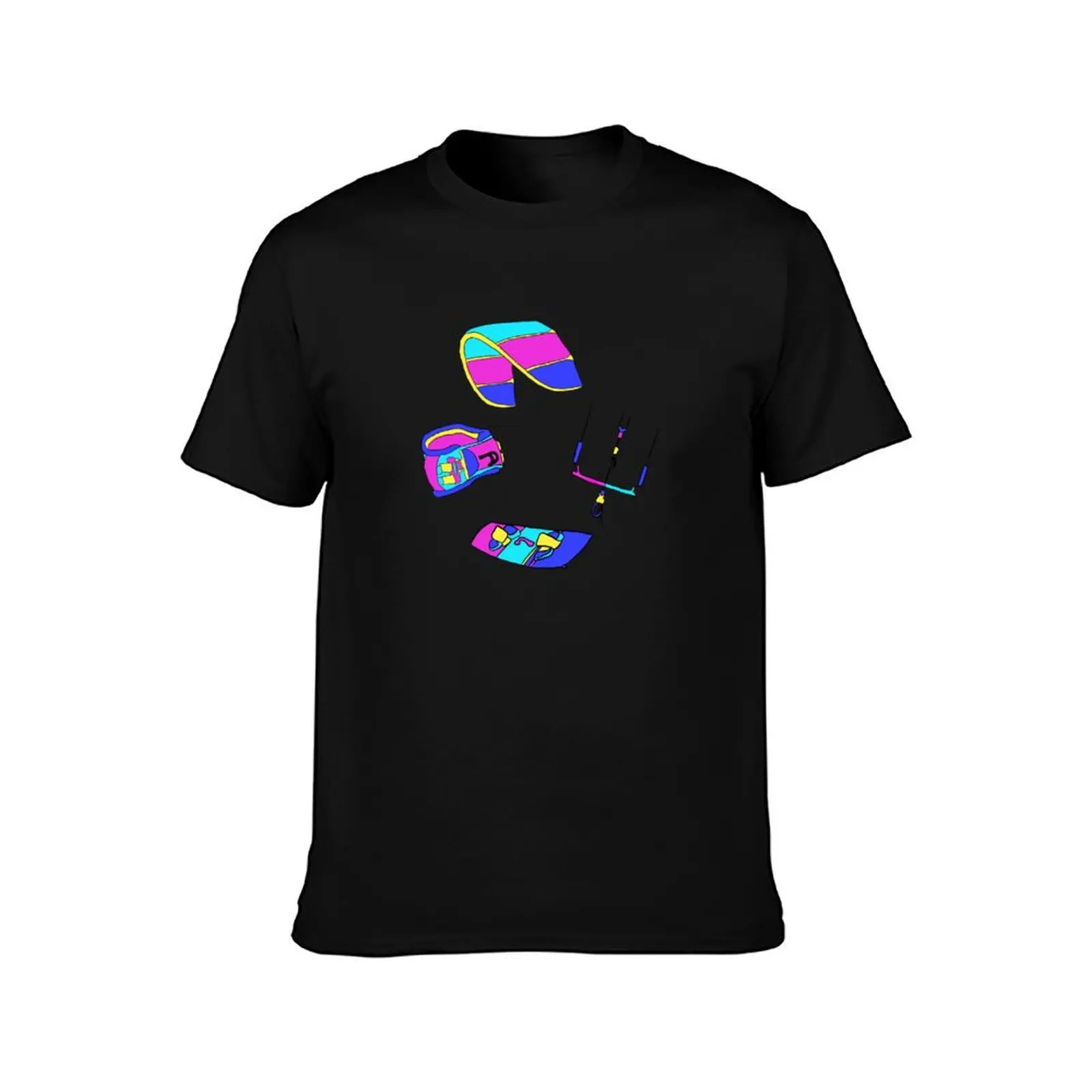 Kitesurf Kiteboard Gear T-Shirt Summer Casual Cotton Tee Oversized Streetwear Tops Vintage Graphic Print Unisex Men Women