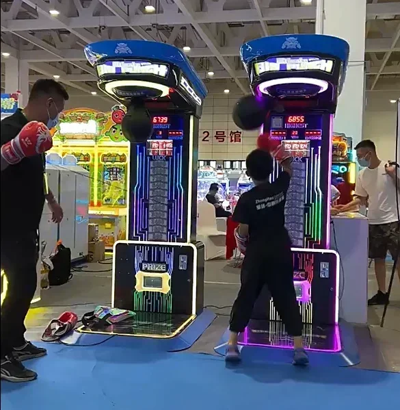 Customized Coin operated kick electronic boxer training vending arcade game punching machines electronic boxing machine arcade