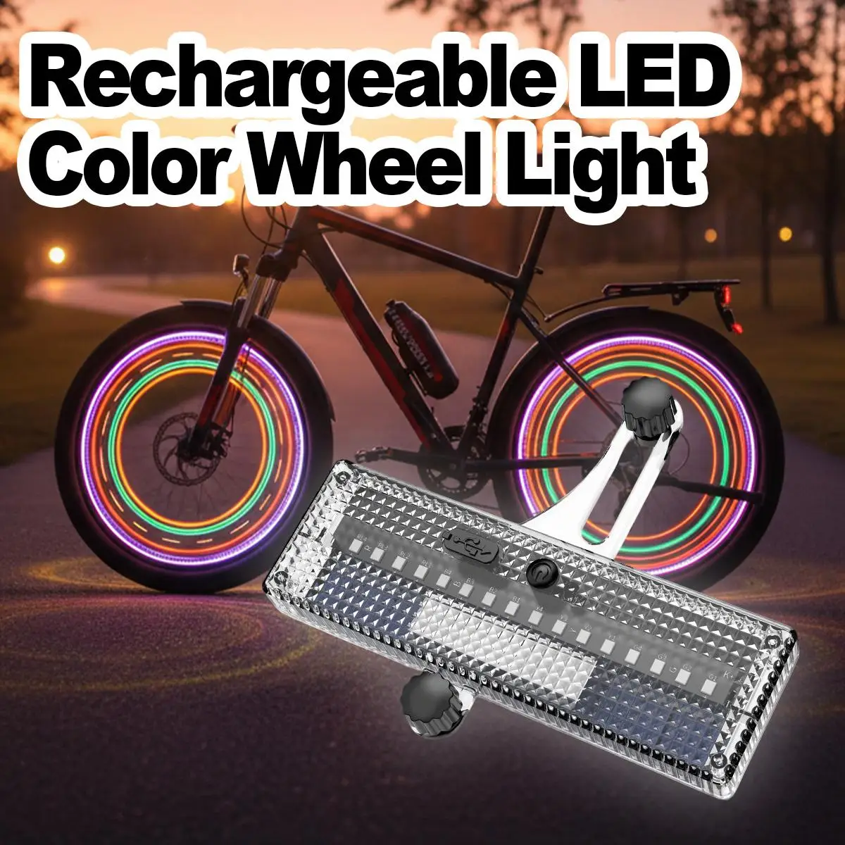 

Солнечный светодиодный фонарь для велосипедного колеса с датчиком движения, водонепроницаемые детали для модификации велосипеда, креативный комплект велосипедных ламп