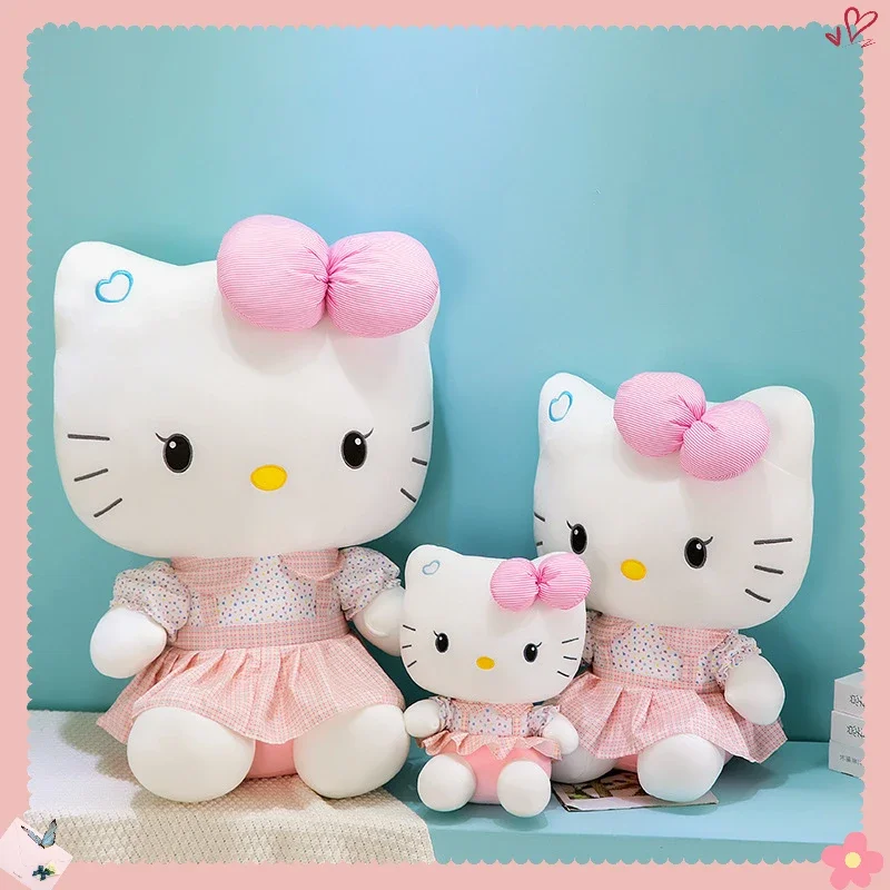 Anime Sanrio Hallo Kitty Kuromi Nette Gefüllte Plüsch Spielzeug Plüschtiere Weiches Kissen Kawaii Rosa Geburtstag Party Geschenk Für Kind Freundin