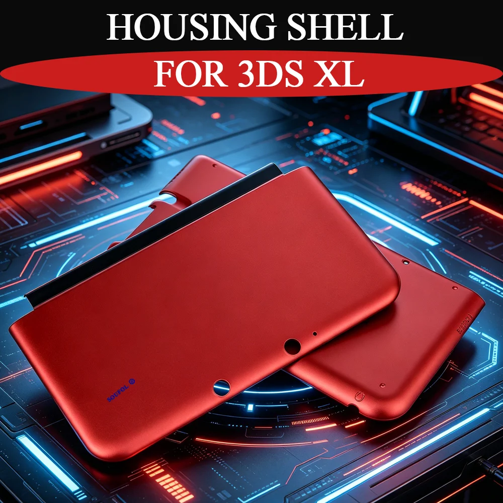 Прочный корпус для 3DS XL, 8 цветов, передняя и задняя панели, цветные верхние и нижние чехлы, аксессуары для 3DS XL