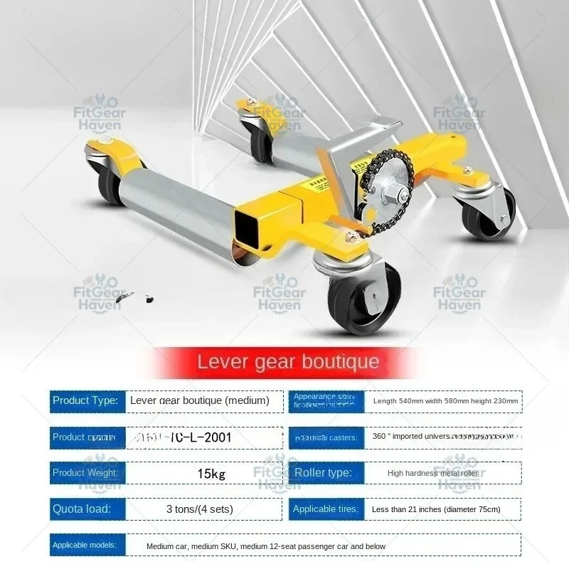 Suitable For 1-Piece Hydraulic Car Moving Device Mechanical Universal Wheel Property Trailer Removal Tool Car Moving Artifact