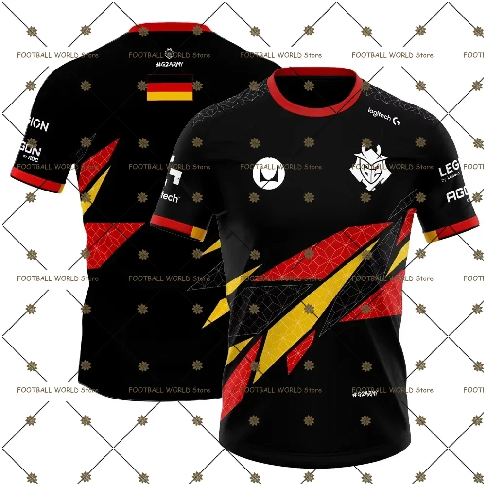 

Summer G2 ESports CS GO Games Team Uniform T-shirt National Sports Jersey Training T shirt New Casual Breathable Boys Game Tees
