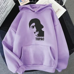 Tupac 2pac Hoodies Unisex Fashion Punk Long-sleeved Sweatshirt Manga Graphic Aesthetic Men/women Four Seasons Aldult Casual Soft