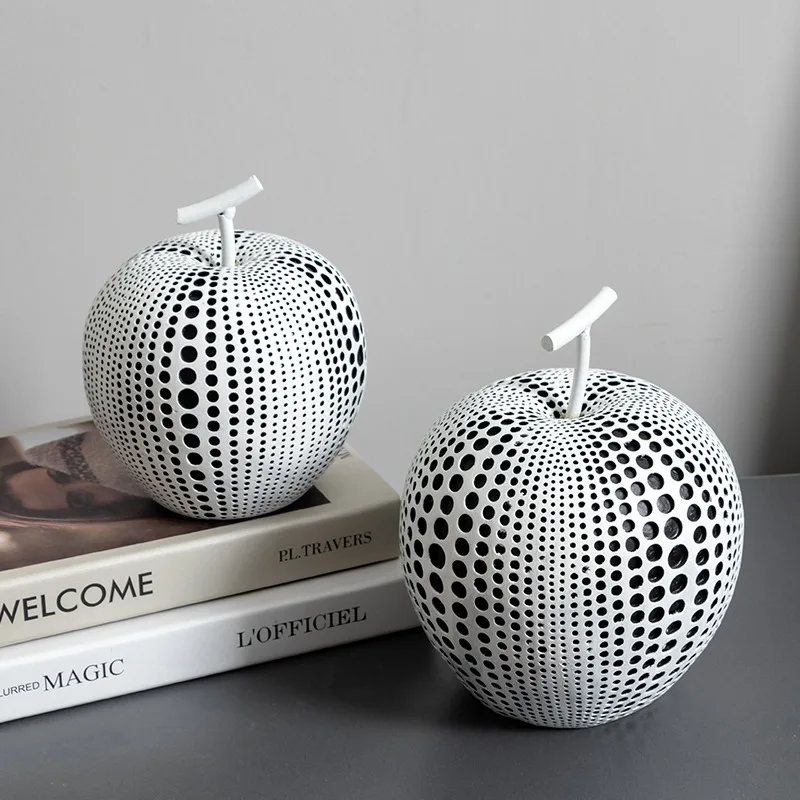 

European Minimalist Resin Crafts Apple Home Decoration Fruit Plant Garden Decorations Artistic Furnishing Accessories