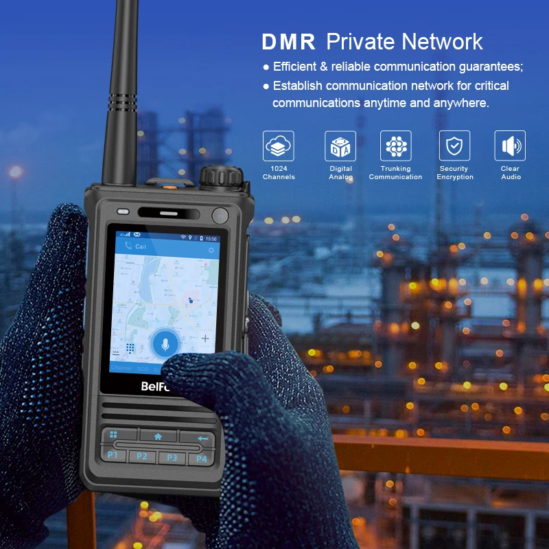 odowe radio DMR PoC BF-SCP810 3W 4G LTE GSM WCDMA radio telefoniczne radia sim ptt 5W Android 8.1