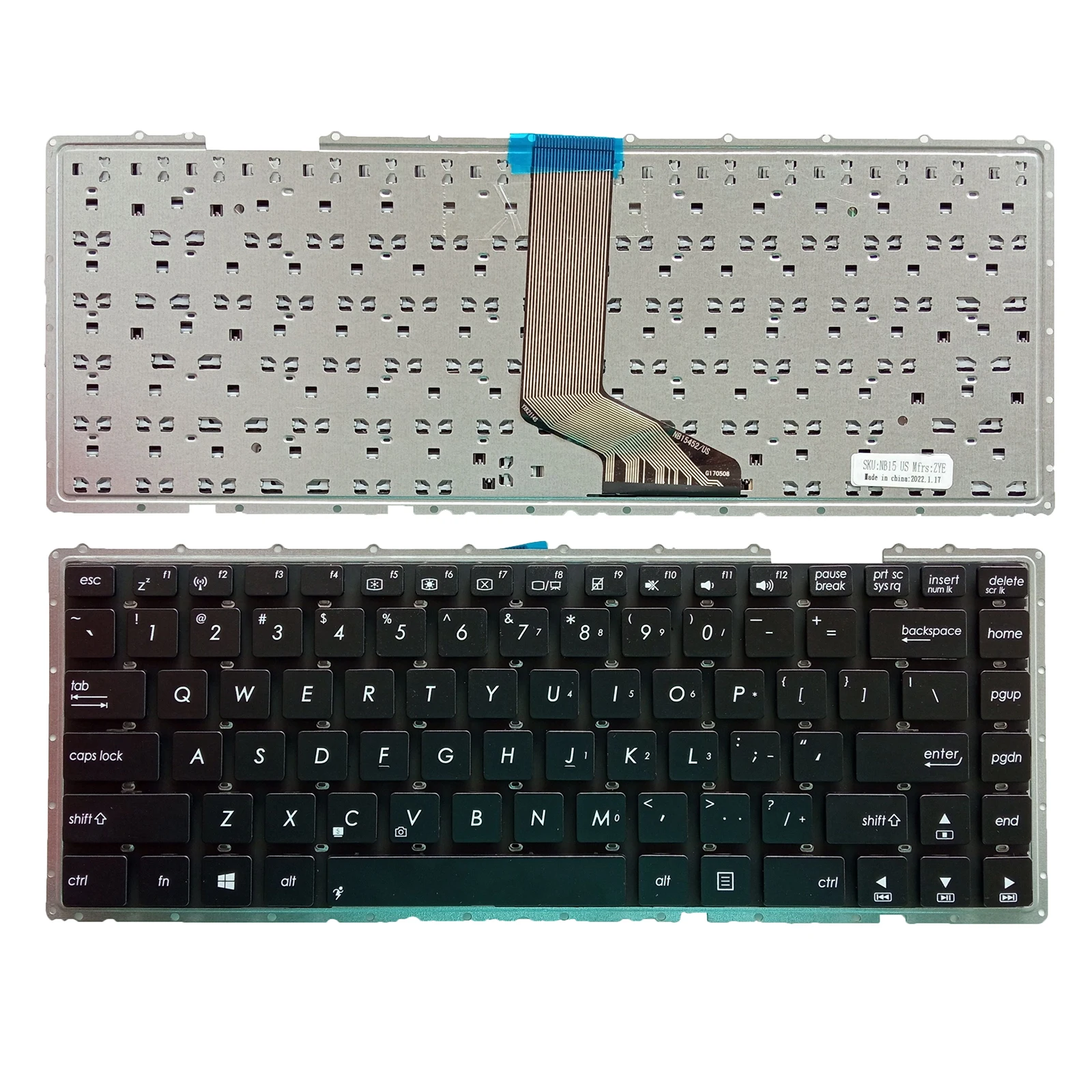 

New For Asus P452 P452A P452L P452LJ P452S PX452 PX452L P2420 Keyboard US No Frame