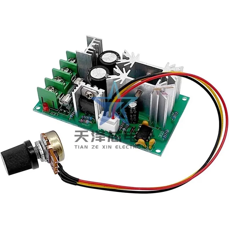 

DC motor speed regulator 12V24V36V48V high power drive module PWM controller 20A regulator