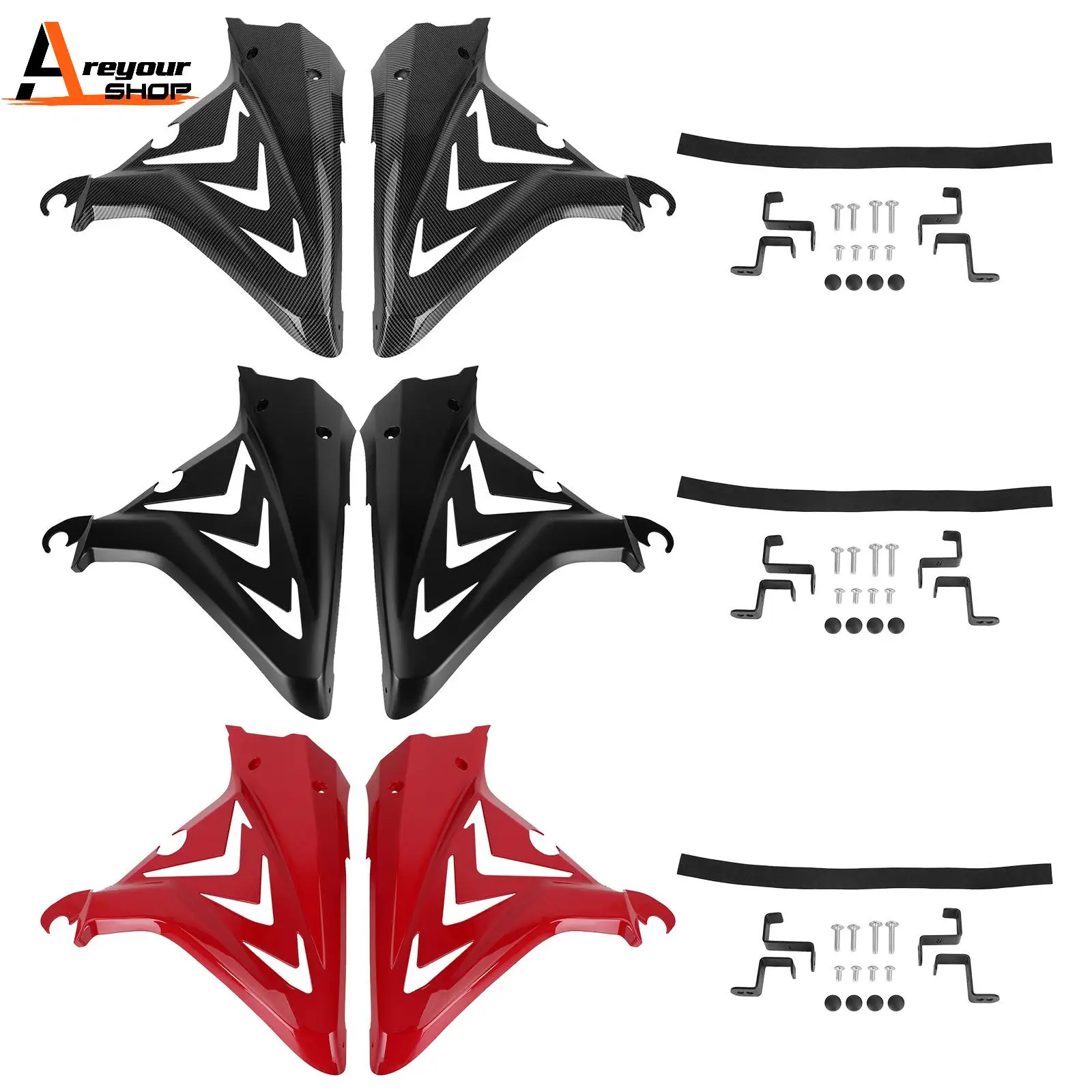 

Areyourshop Side Frame Cover Panels Fairings Cowls For Honda CBR650R 2019 2020 2021 Motorcycle Parts