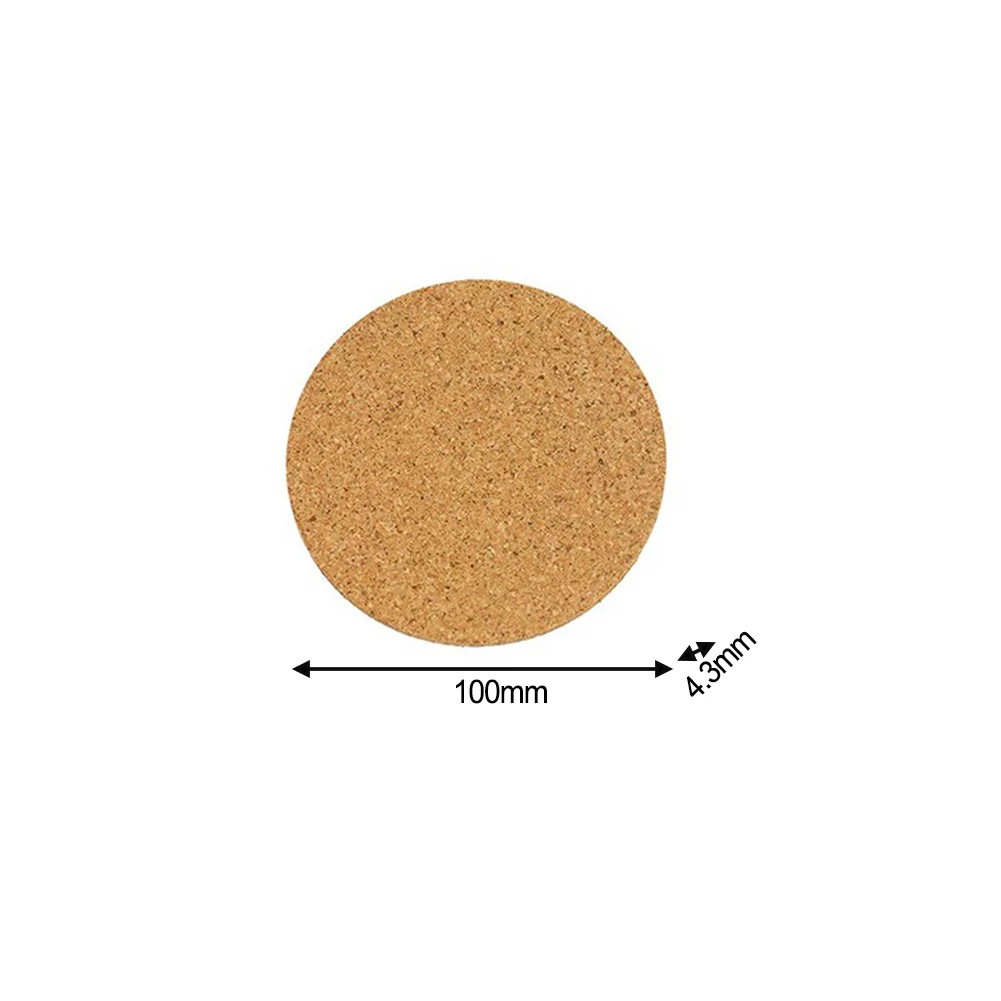 Cork Plant Coasters Plant Saucers Set Tabletop Decor Cork Plant Saucers Set Waterproof Mat Protects Furniture Scratch Protection