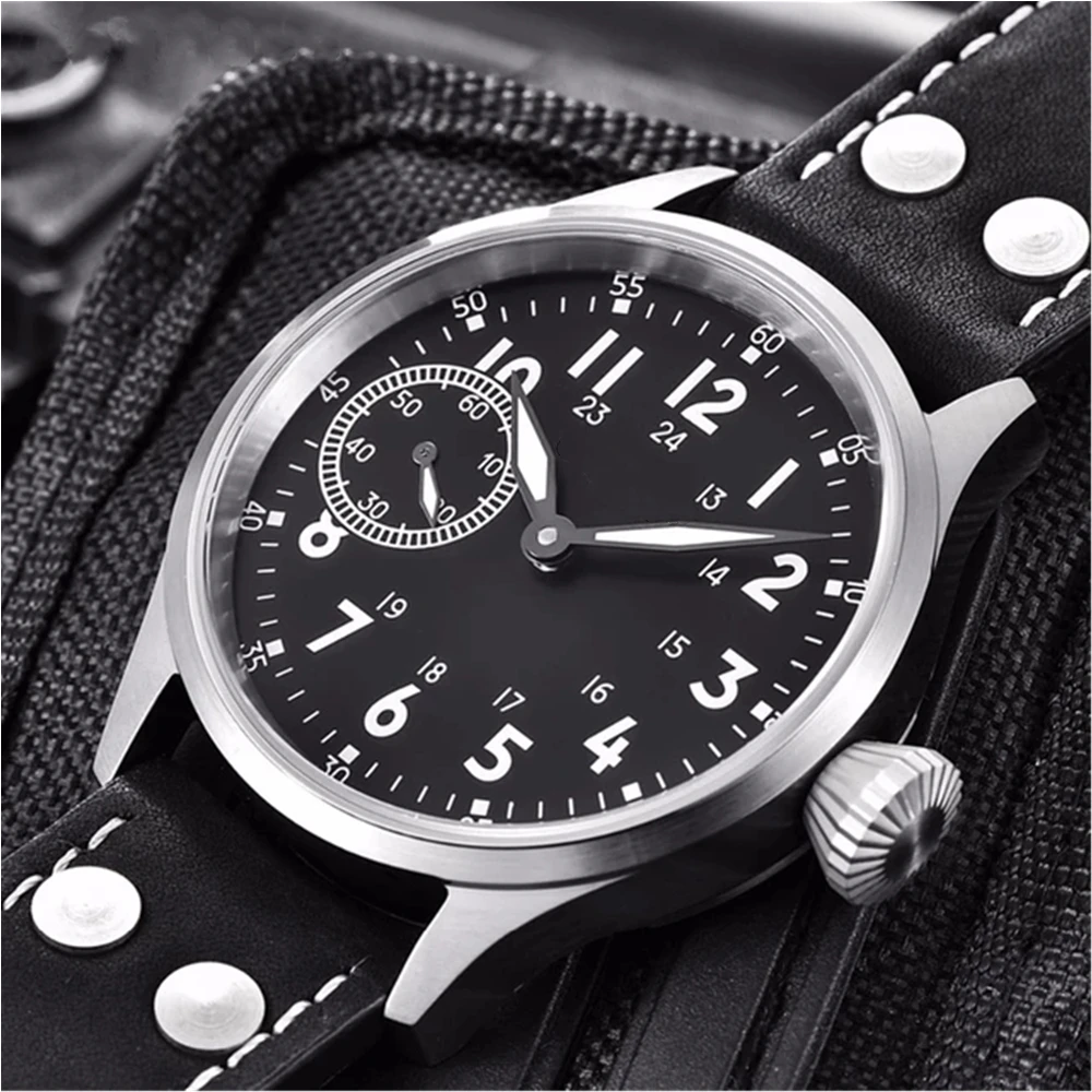 43mm  Men\'s Watch Seagull ST36 Manual Winding Mechanical Movement Sapphire Glass 316L Stainless Steel Case Fashion Luminous