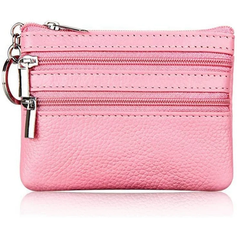 Cute Small Coin Purse For Men And Women, Coin Purse Head Zipper Credit Card Case Wallet (Random Color)