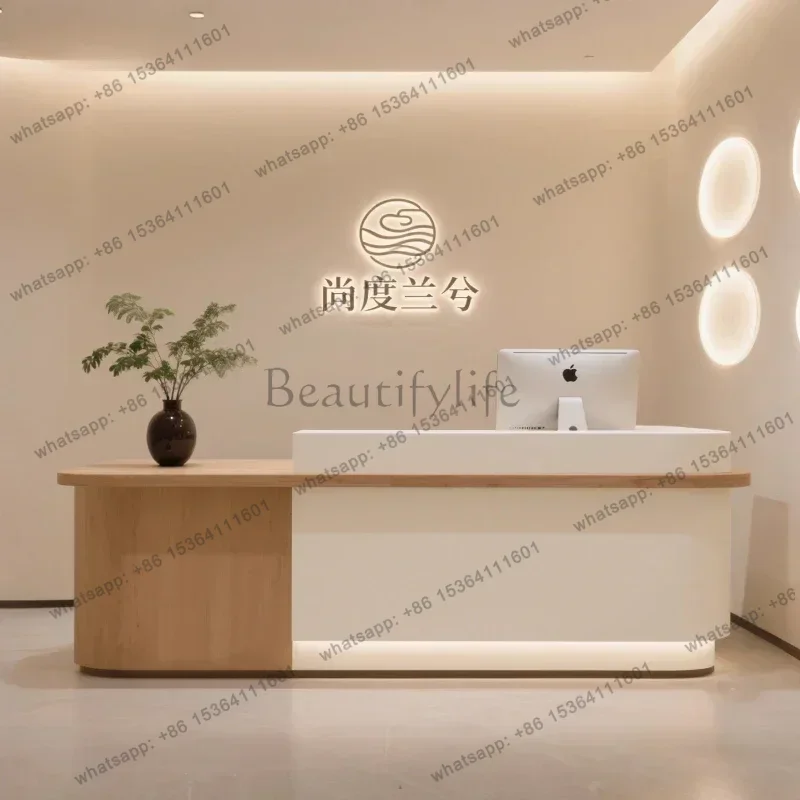 LJY Luxury Home Promotion Counter Reception Desks Quality Service Customer Stands Desks Design Front Mostrador De Tienda Furnitu