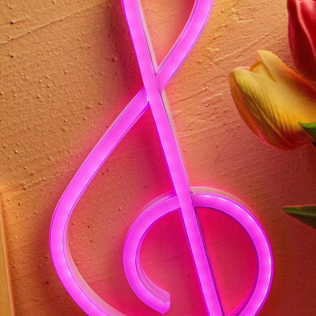 Chi-buy Music Note LED Neon sign USB Powered Or Battery Power Supply Neon Signs Night Light For Bedroom Living Room Decor Lamp S