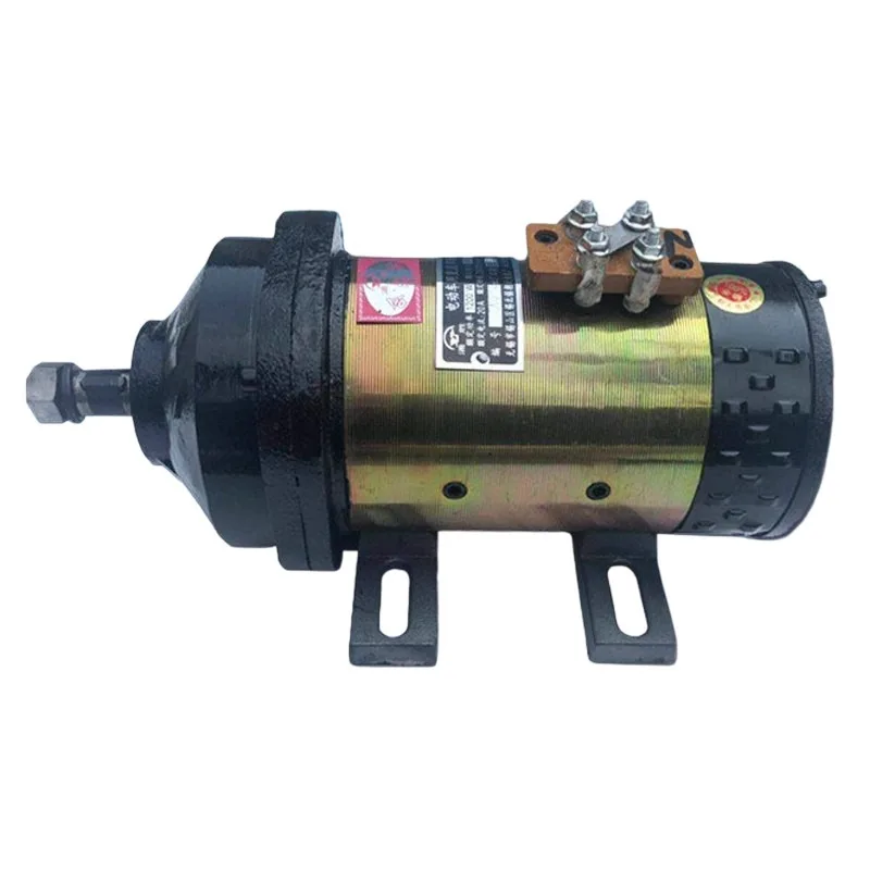 48V/60V 900W-1500W Brushed Motor with Extended Mount for ETrikes/Pallet Trucks/Cleaning Machines Conversion Kit
