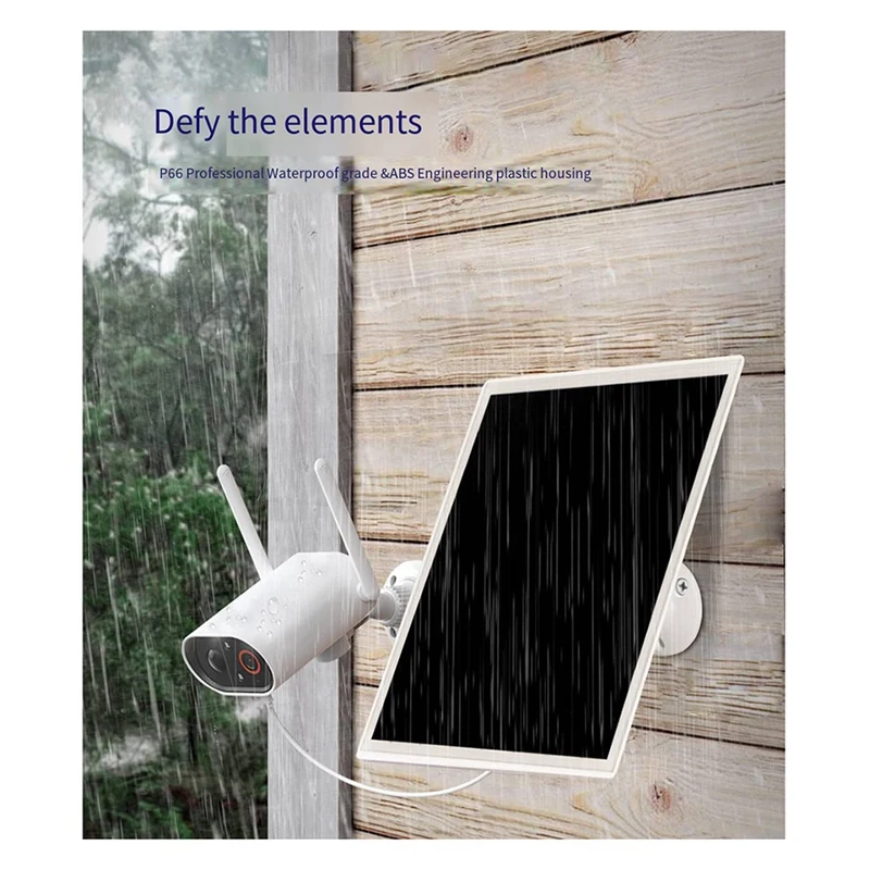 New 10W 5V Monocrystalline Solar Panel DC+Type-C For Low Power Camera/Ring Camera/Stand-Up Camera