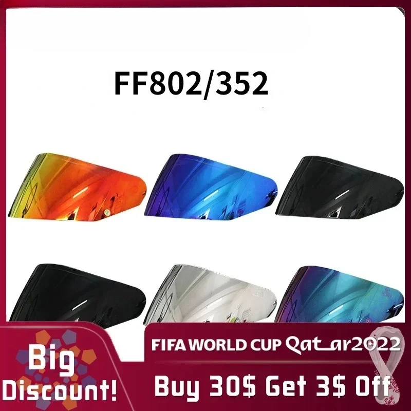 

Motorcycle Helmet Lens Full Face Motorcycle Helmet Visor UV-Proof for LS2 FF352 FF351 FF369 FF384 Goggles Full Face Helmet Lens