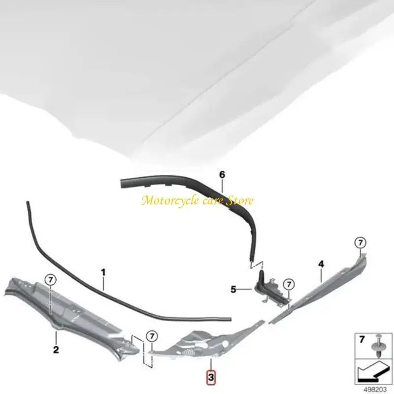 U75F Automotive Headlight Protector Heat Resistant Simple Mounting for G28 330i M340i