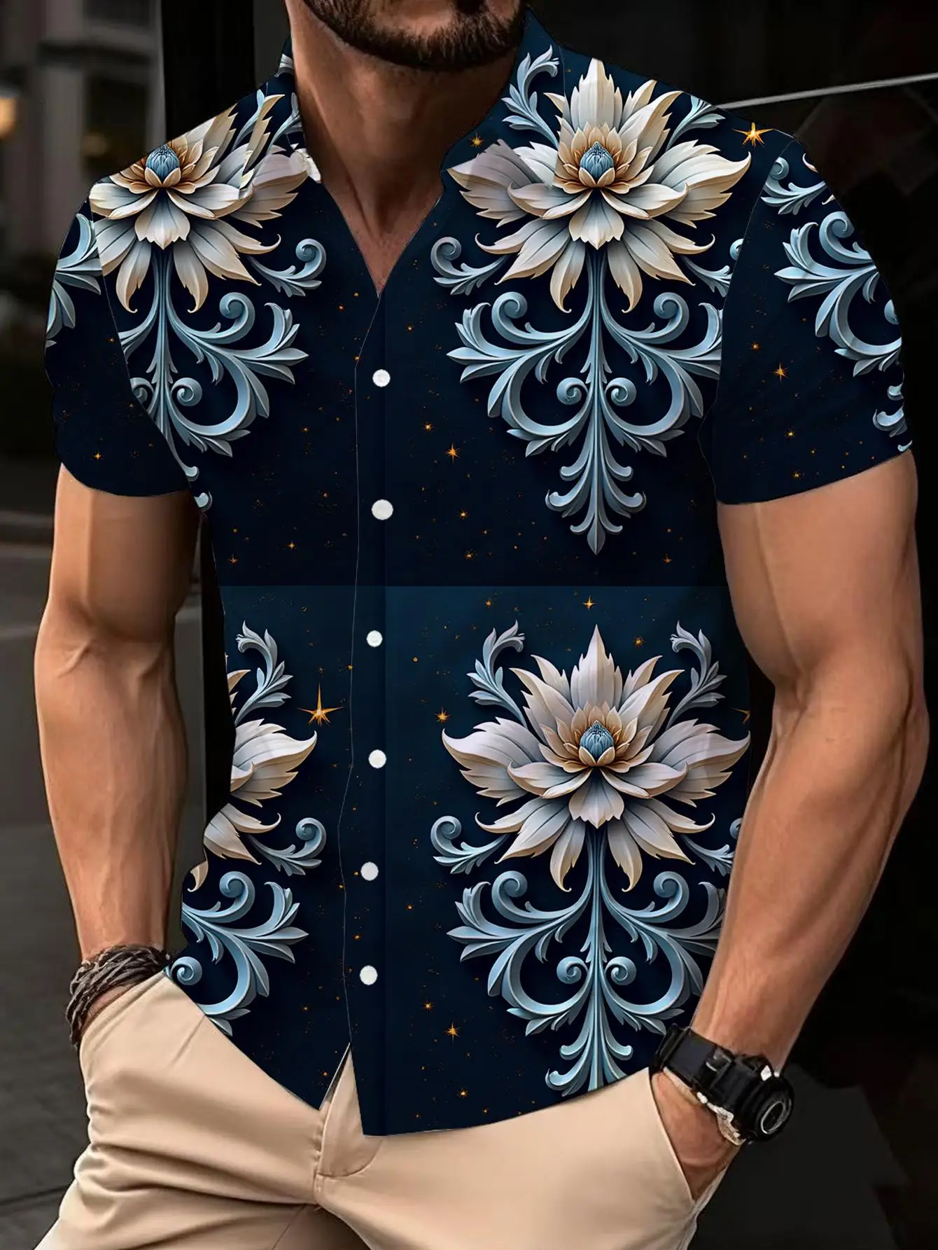 1pcs Men's shirts 2026 Summer 3D Printed Short sleeve Solid color Couple Quick Dry Aversized t shirt Breathable Men's clothing