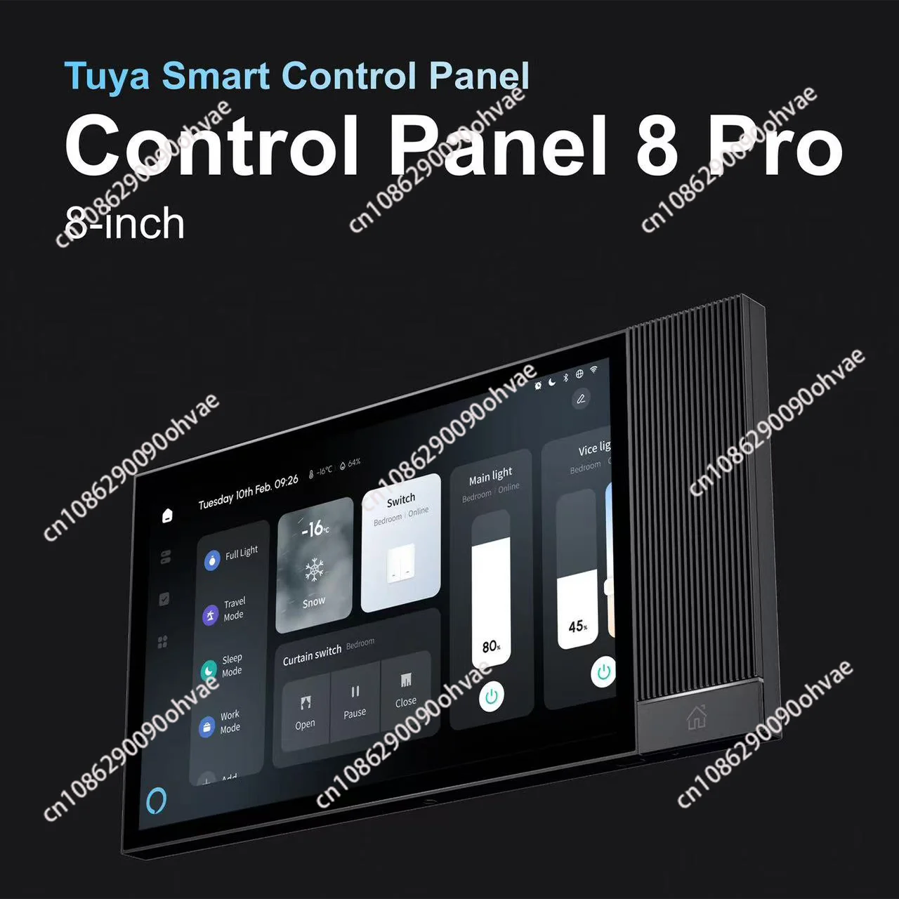 smart central control panel 8inch Scene mode Touch screen 2Relays Built-in IR remote control Bluetooths