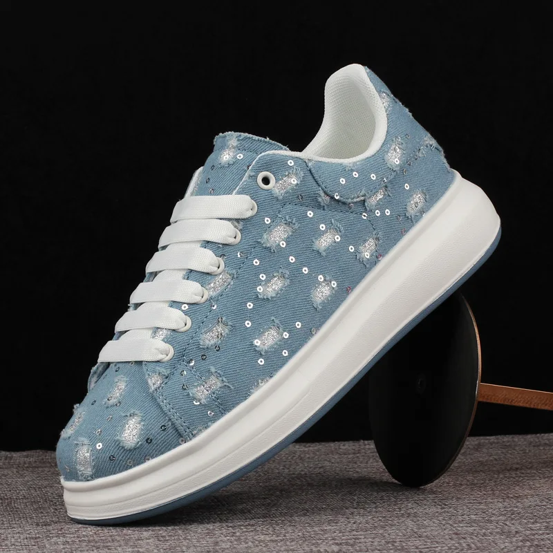 

Small white shoes, thick soled casual sneakers, men's and women's skateboard shoes, leather upper, China-Chic shoes, light