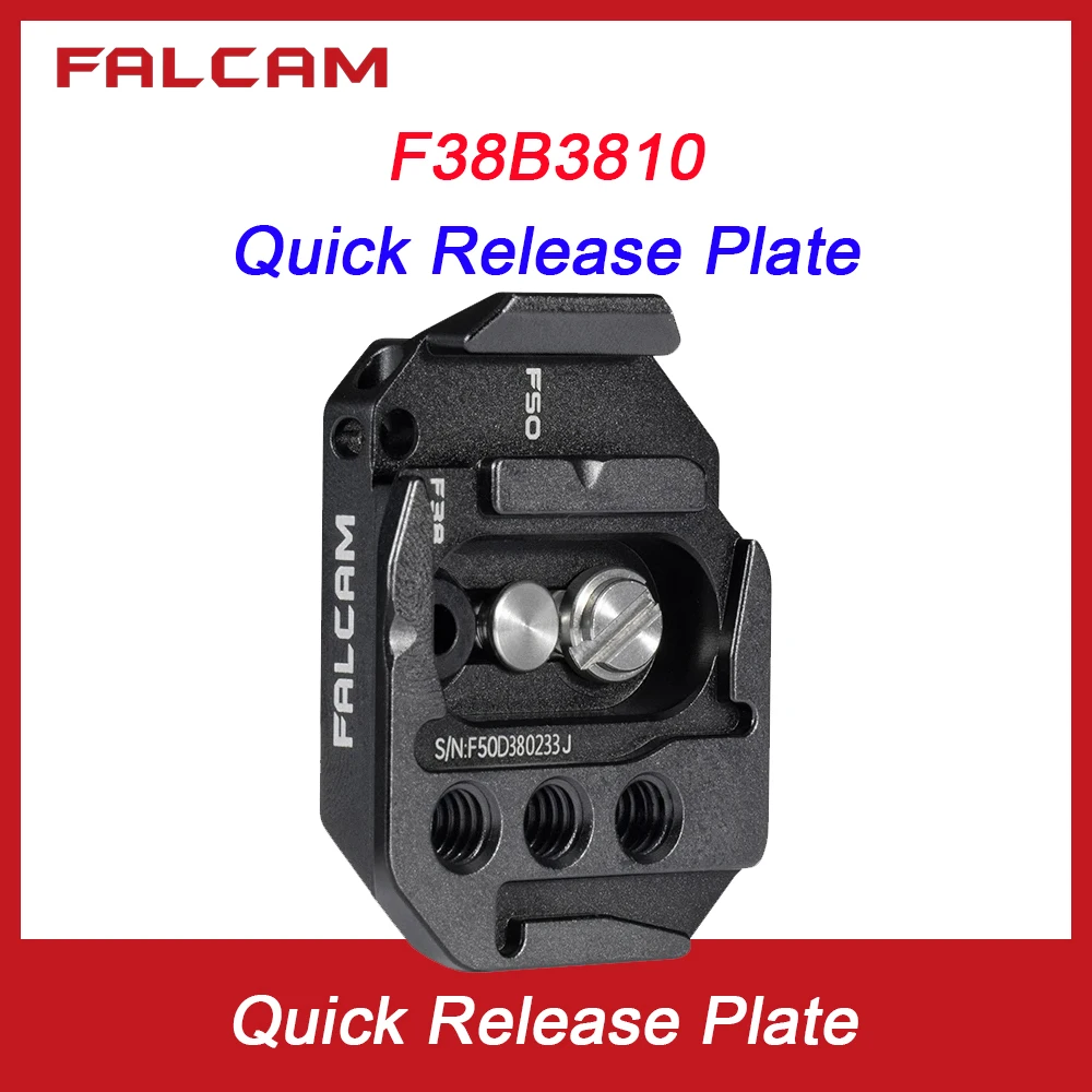 FALCAM F38&F50 F38B3810 Dual-Screw Quick Release Plate for Tripod Slider Rail Camera Stabilizer