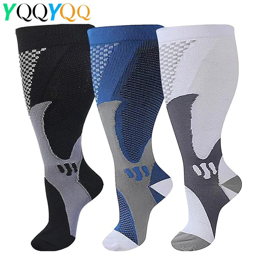 

1Pair Medical Sport Compression Socks Men Women, Compression Stocking Nurse Socks for Edema Travel