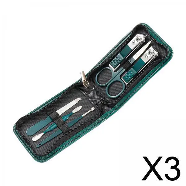 

Professional Nail Clippers Kit 6pcs Stainless Steel Manicure Pedicure Set with Eyebrow Scissors for All Ages