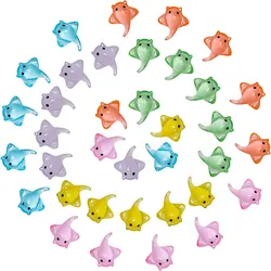 10 Pcs Mini Manta Ray Figure Realistic Resin Sting Ray Sea Animal Figurine for Fairy Garden