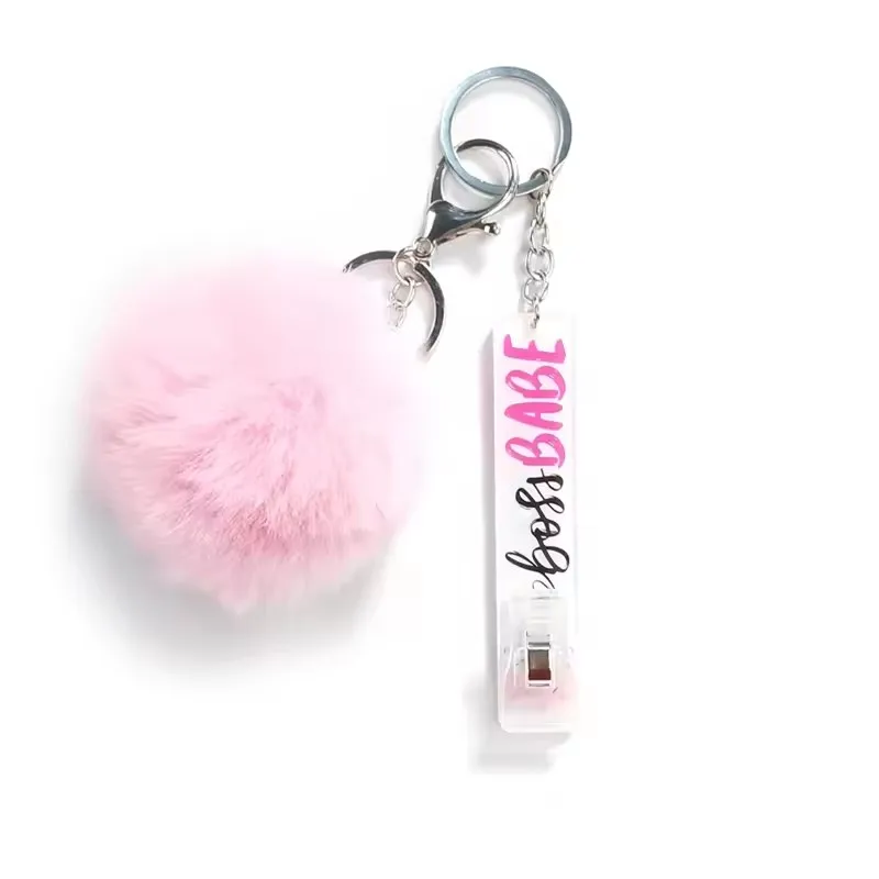 Wholesale Bling ATM Credit Card Grabbers Keychain Bank Card Pullers Acrylic Debit Card Puller Clip For Long Nails Design