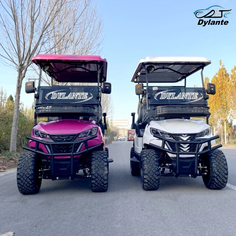 

Street Legal 4 Seater Solar Panel Powered 60V Electric Hunting Golf Cart, 300CC Gasoline Golf Cart Supports Color Customization