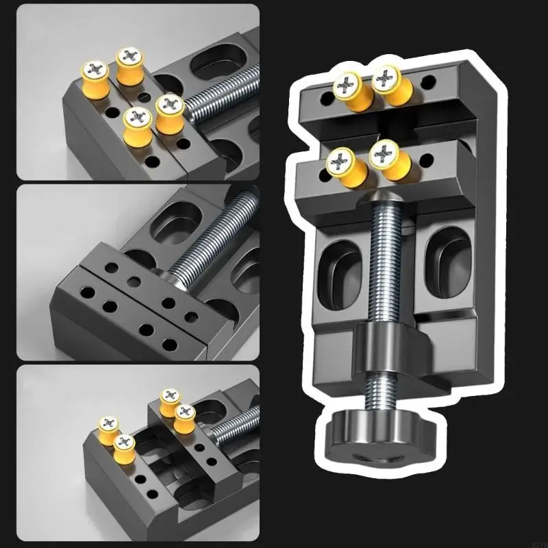 

Lightweight Aluminum Mini Clamp Heavy Duty Grip For Crafts Electronics Repair 37JD