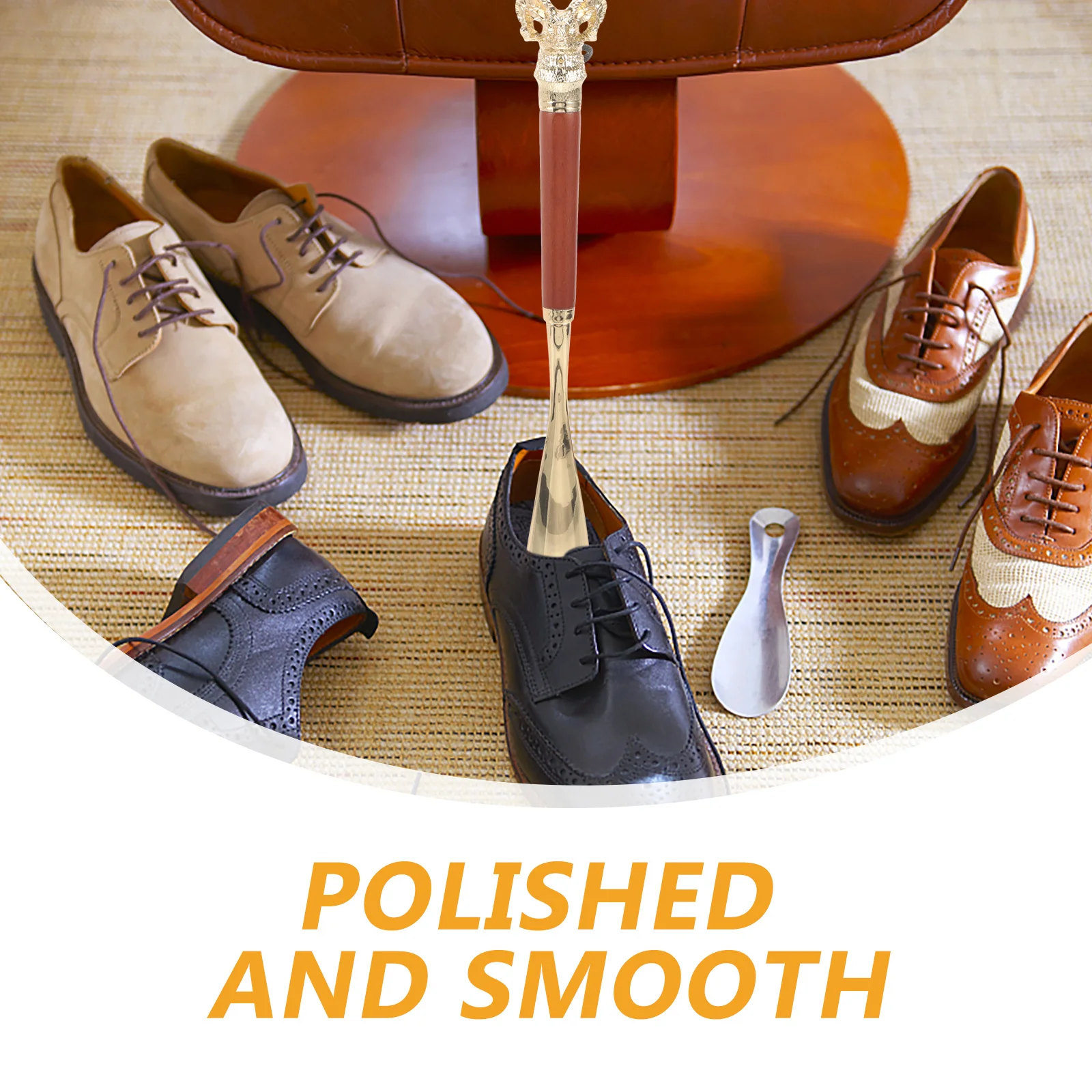 

Shoe Horn 32cm Long Handle Zinc Alloy Travel Boot Shoe Horn Portable Durable for Seniors Adults Pregnant Women Use