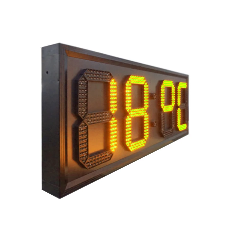 Personalizado feito 12 polegadas eletrônico tempo e placa de temperatura | gps tela de relógio eletrônico | sete-segmento