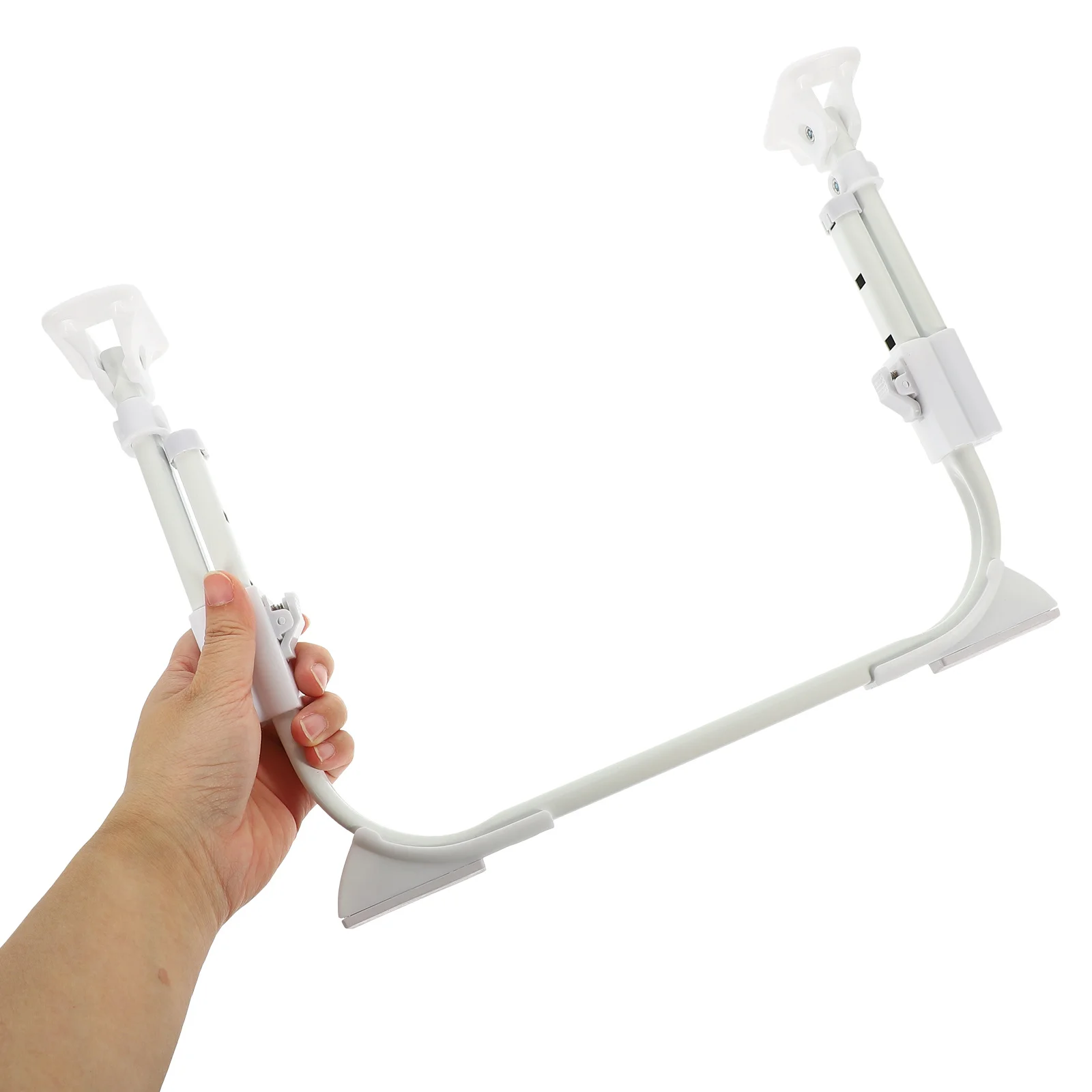 

1 Set U-Shaped Adjustable Bed Desk Leg Metal Self-Locking Table Support Leg Replacement for Computer Desk and Furniture