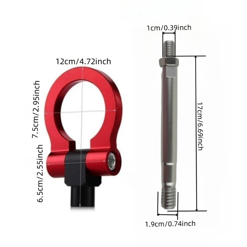 Special Tow Hook for Jeep Compass - Aluminum Alloy Car Decoration Towing Accessory Easy to Install Car Accessories