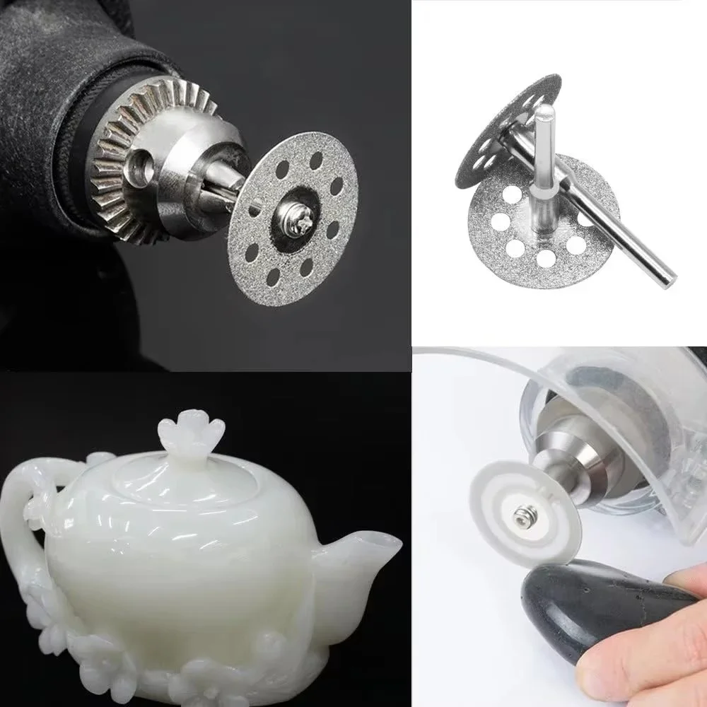 Hot 12Pcs/set 22mm Hss Cutting Disc for Metal Cutting Abrasive Rotary Tool Electric Grinder Parts Rotary Tool cutting blade Set