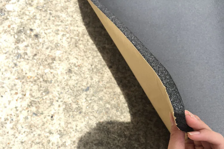Schalldämmende Matte für Autos, 10 mm, geschlossenzelliger Schaumstoff, Wärmeisolierung, selbstklebend, Wärmeschutz für Transporter, Wohnmobil, Wohnwagen, 10 m, wasserdicht – Detail 5