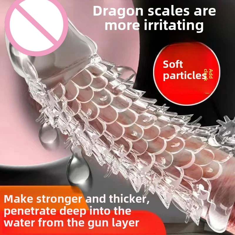 Dragon Scale Set Heren Kristal Set Verlenging Verbergen Set Fangs Seksspeeltjes Seksuele Stimulatie Vertraging Volwassen Seksuele Benodigdheden