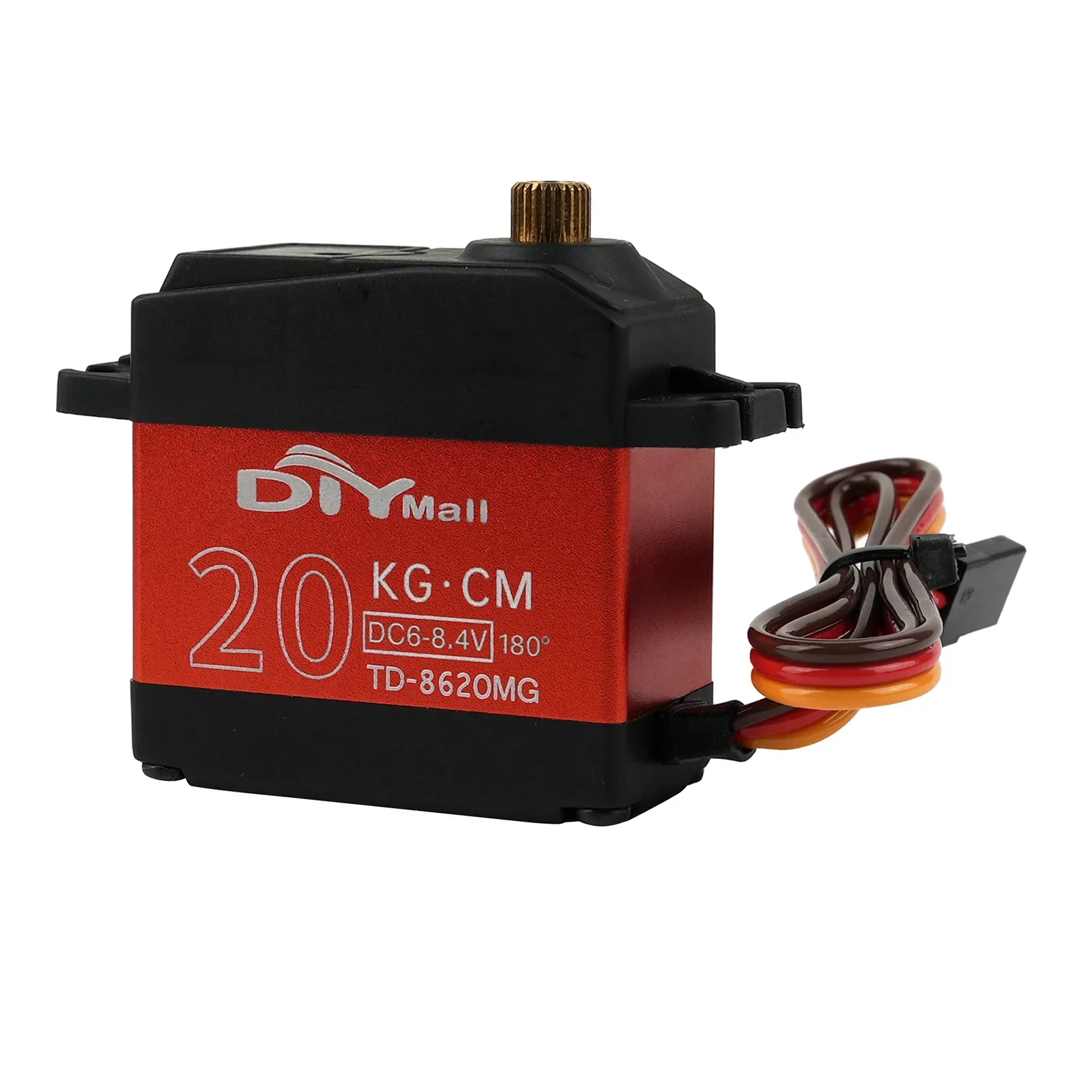 Servos numériques 15/20/25/30/35KG, en métal, sans balais, Angle de 180 degrés contrôlable, couple élevé, servomoteur RC pour voitures robots, jouets