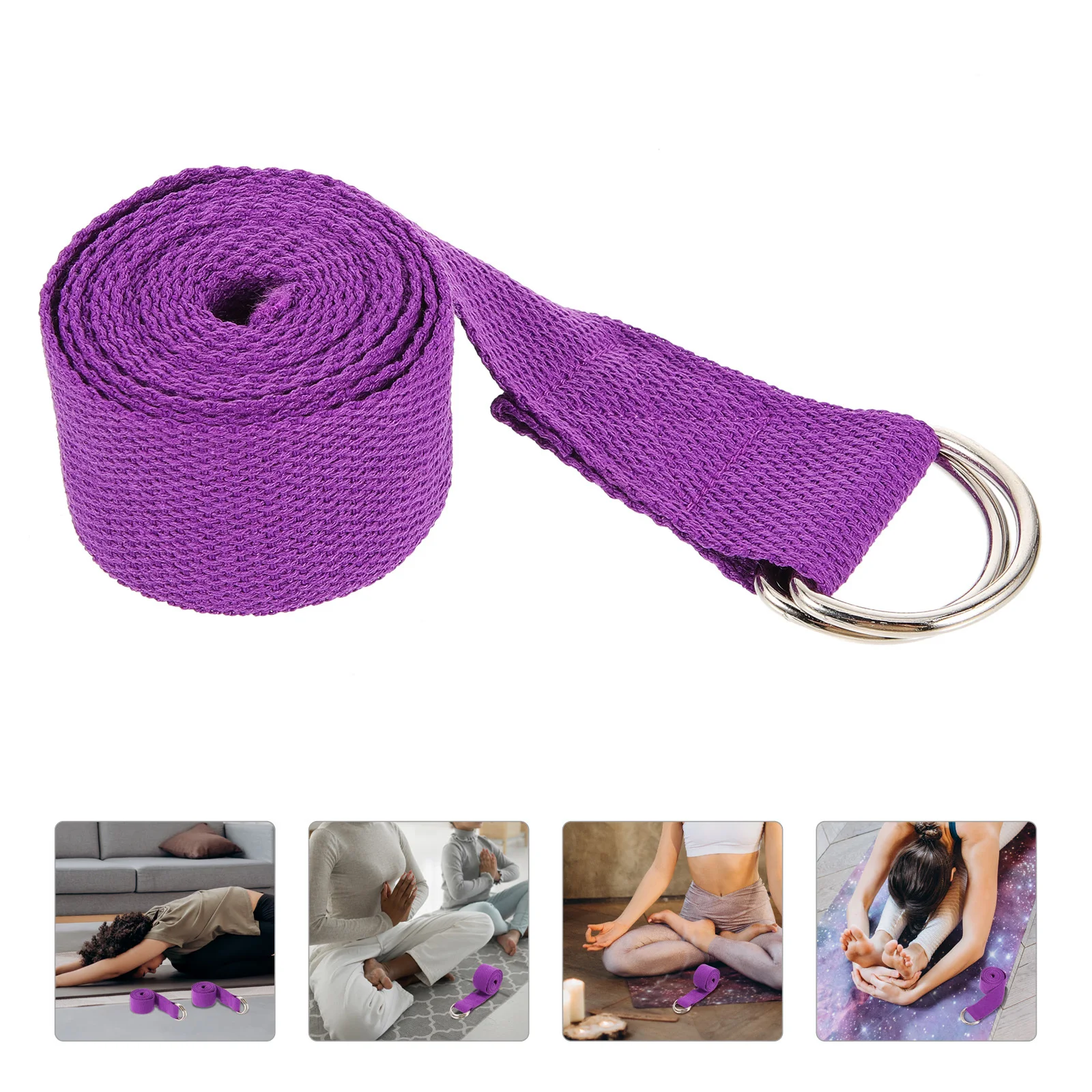 

2pcs Yoga Stretching Band Premium Durable Flexible Resistance Loop For Home Gym Workout Shoulder Leg Back Exercise