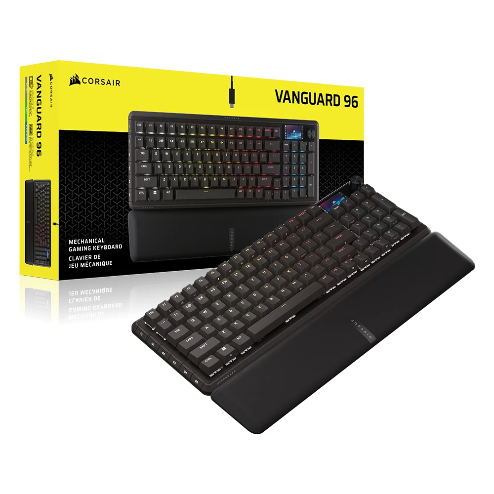 لوحة مفاتيح ميكانيكية للألعاب Corsair Vanguard 96 قابلة للتبديل السريع 8K، مفاتيح بلازما Mlx #6