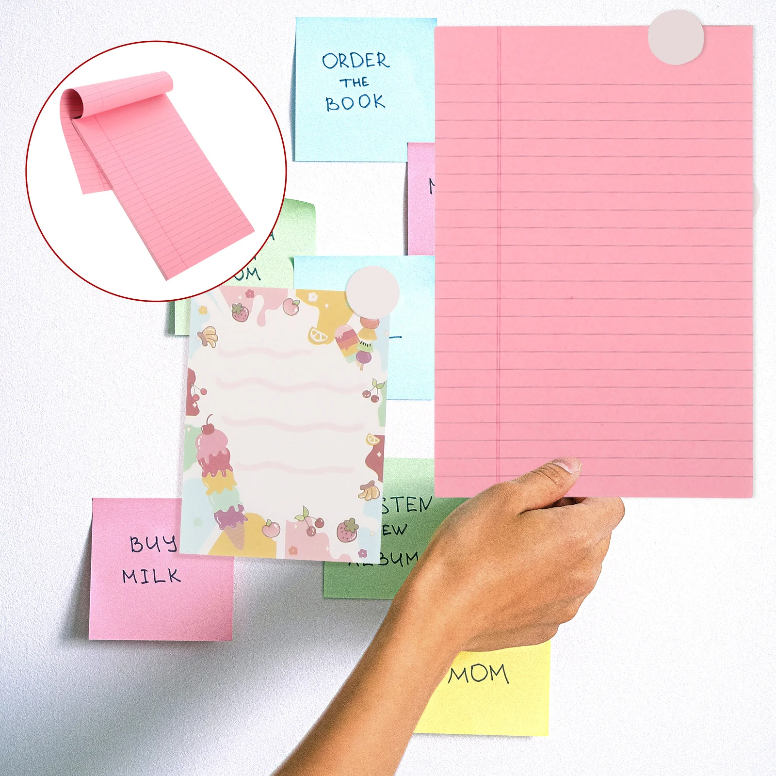 

4 Pcs Notebook Memo Pads Legal Notepad Convenient Notebooks for School Paper Mini Portable Work