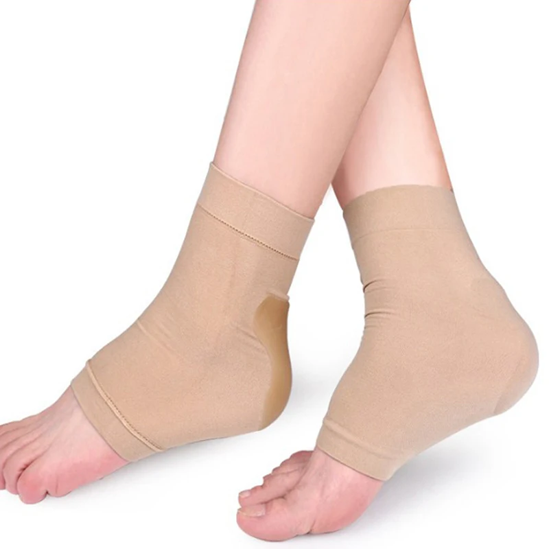 Invisible Height Increase Silicone Socks Gel Heel Pads Orthopedic Arch Support Heel Cushion Soles Insole Foot Massage Unisex