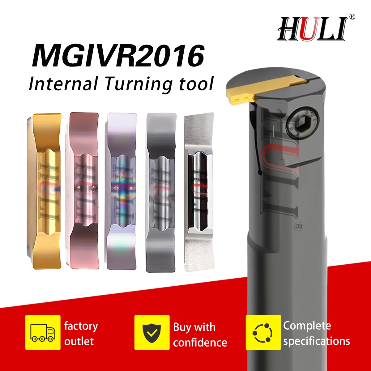 

MGIVR/L 2016-1.5/2/2.5/3/4CNC Grooving Tool Holder MGMN Grooving Insert Internal Turning Cutter Bar Processing Various Materials