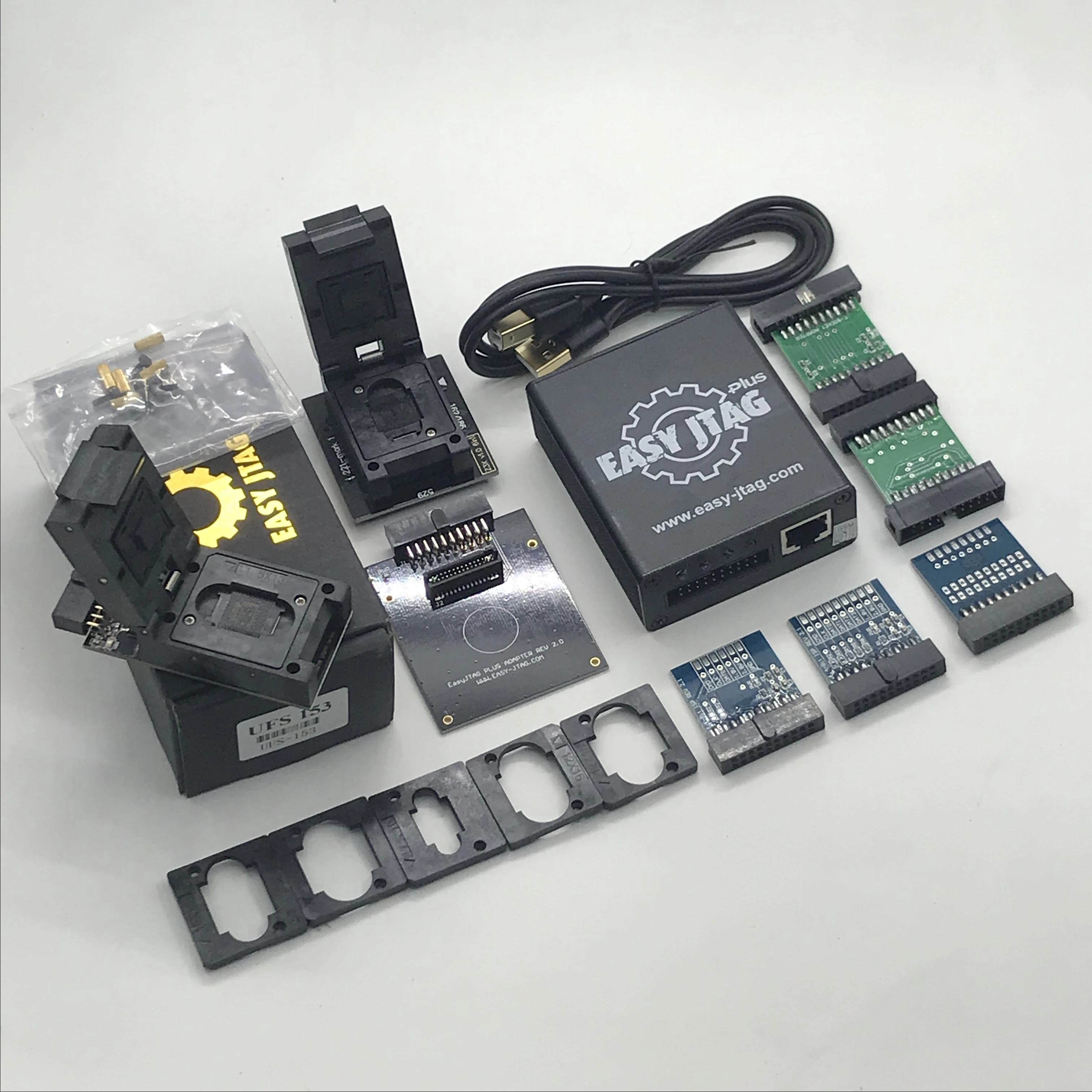 

Оригинальный новый полный набор Z3X-Easy Jtag Plus Box 2025 + разъем EMMC + инструмент UFSBGA 153)