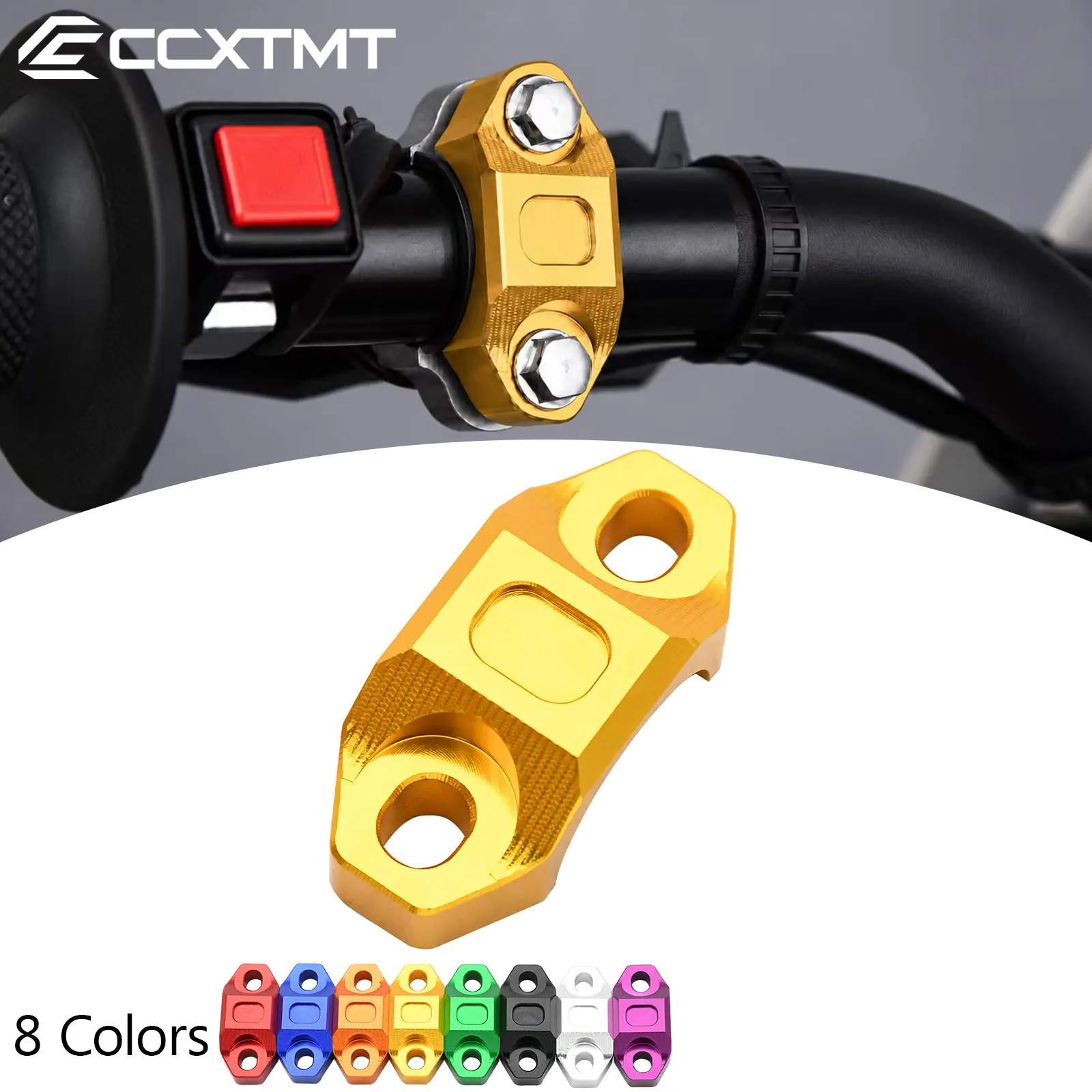 CNC 22MM Universal ATV Handlebar Brake Clutch Rotating Bar Clamp Mount For Yamaha Honda Kawasaki KTM Suzuki V-Strom DL1000 DL650
