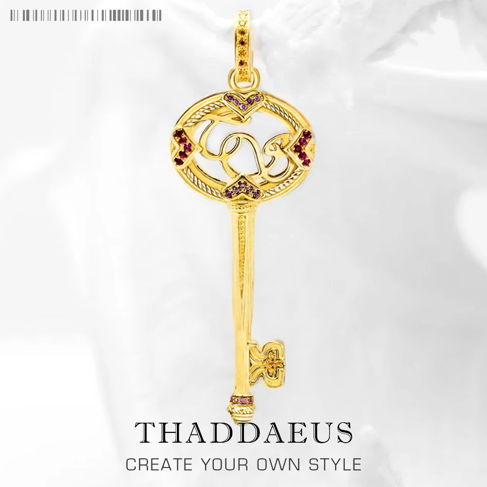 

Pure Seduction Key Pendant Brand New Fine Jewelry Europe Style Accessories Romantic Gift For Woman Men